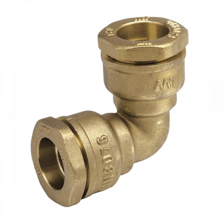 Codo 90º PE latón 50x50